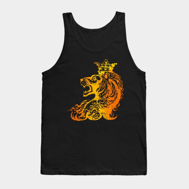 Lion King - Lion with Crown Tank Top by ddtk